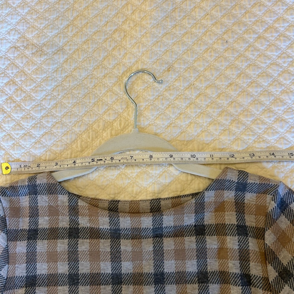 Plaid Flannel Shift Dress - Picture 3 of 8